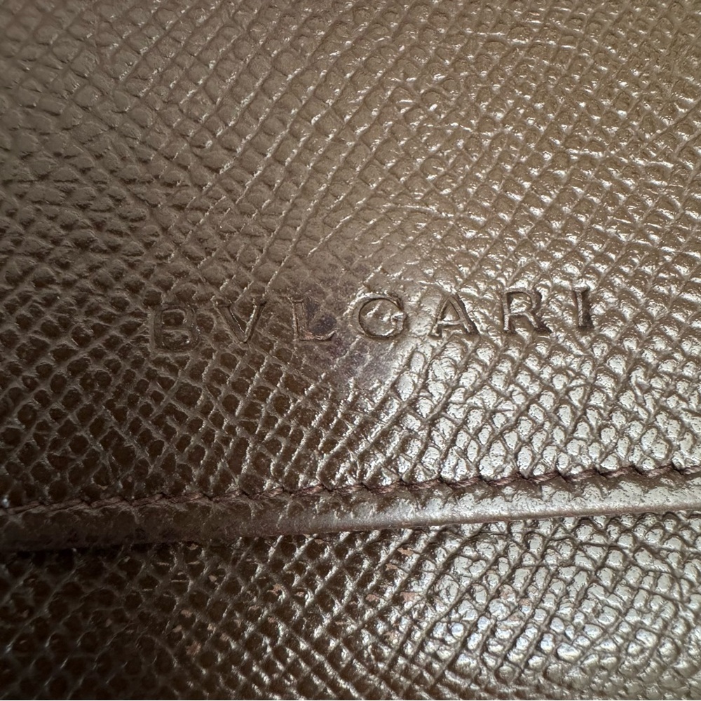 BVLGARI 6-Hook Key Holder – Brown Grained Leather – Made in Italy - Picture 4 of 14